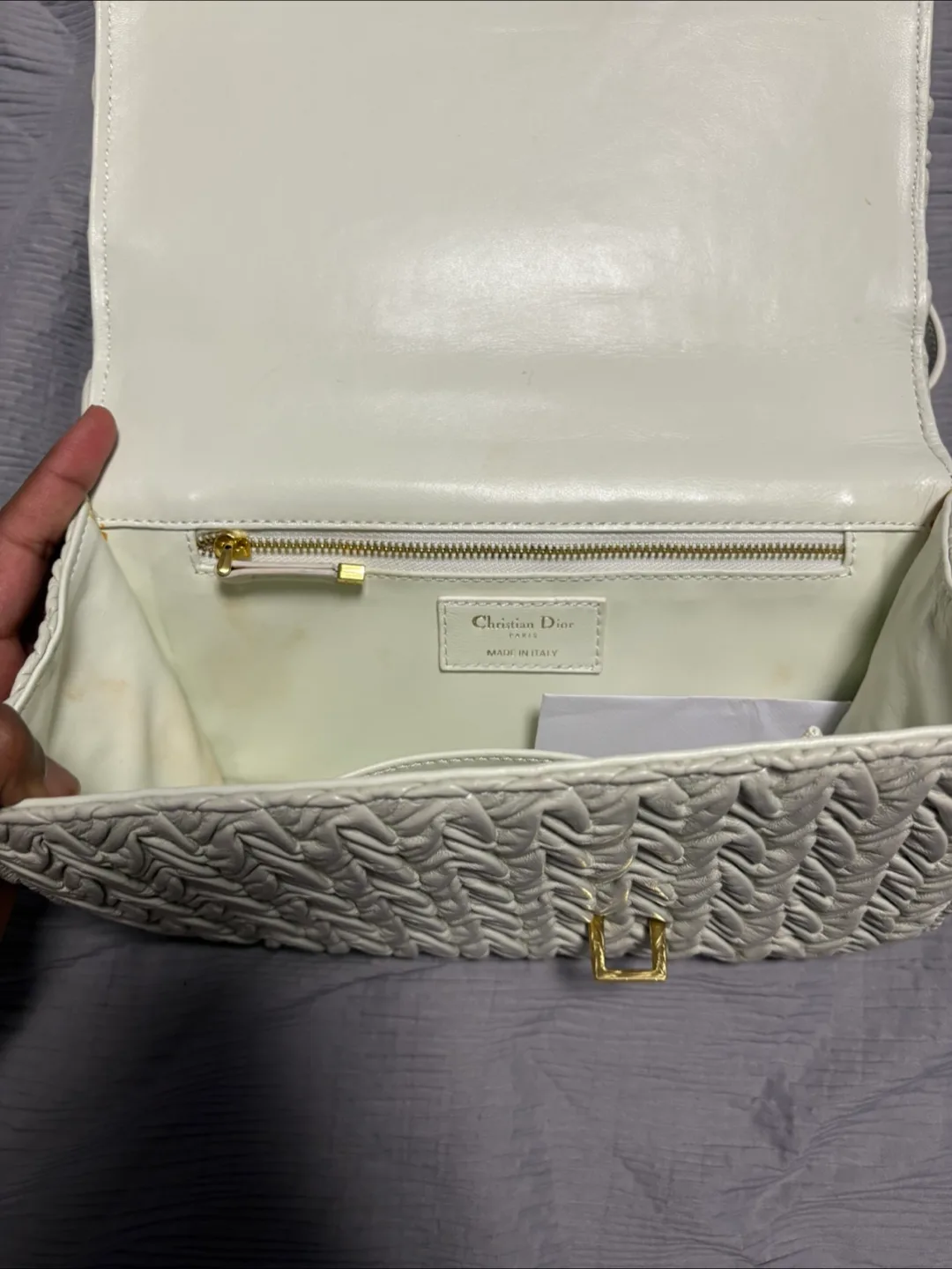 Christian Dior 30 Montaigne Chain Bag - White image indicator(2)