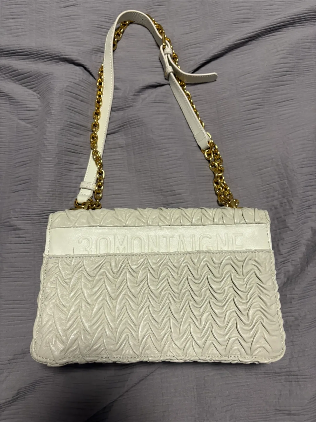 Christian Dior 30 Montaigne Chain Bag - White image indicator(5)