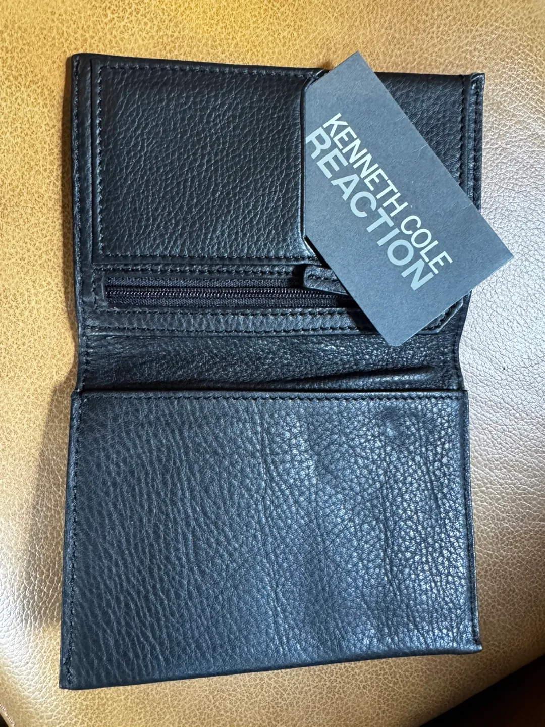 Kenneth Cole Reaction Black Leather Passport Wallet image indicator(2)