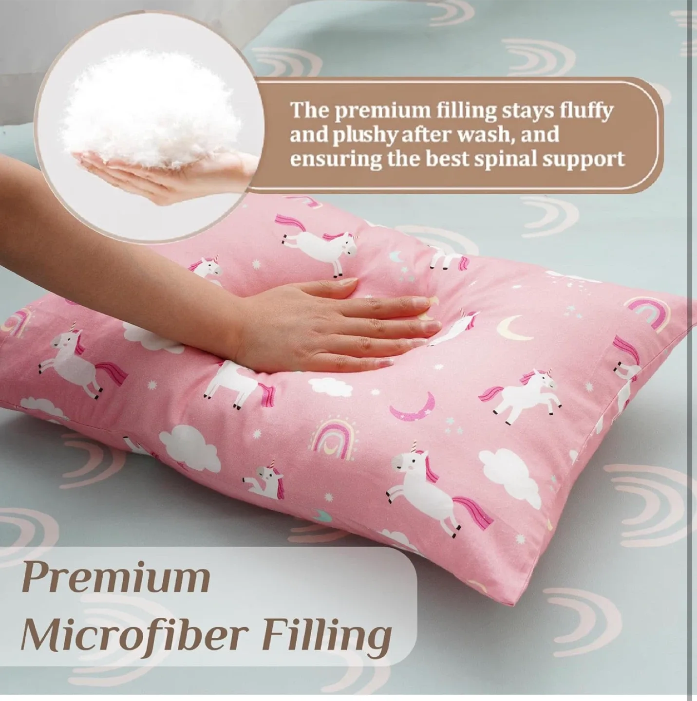 Pink Unicorn Toddler Pillow image indicator(3)