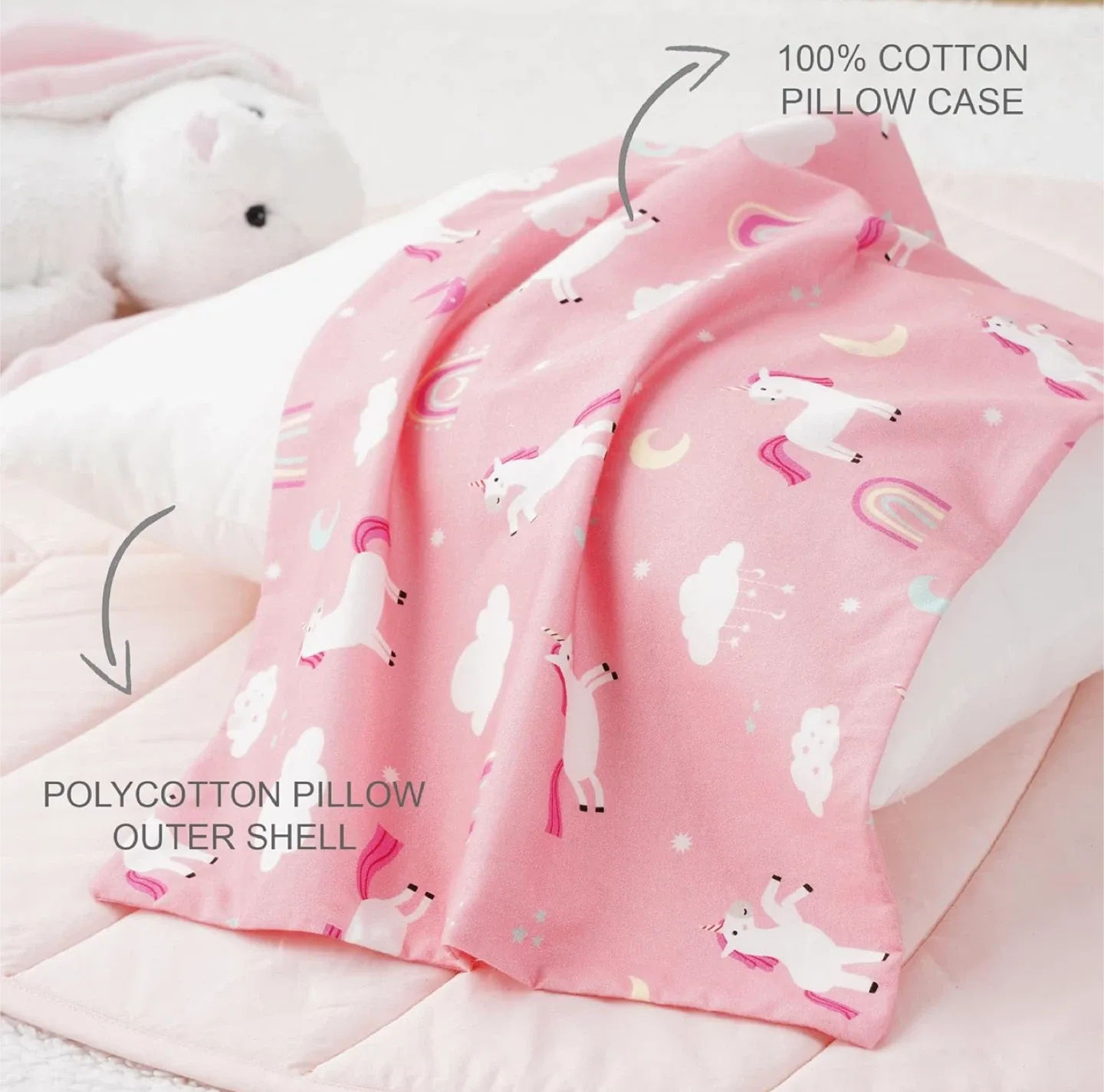 Pink Unicorn Toddler Pillow image indicator(7)