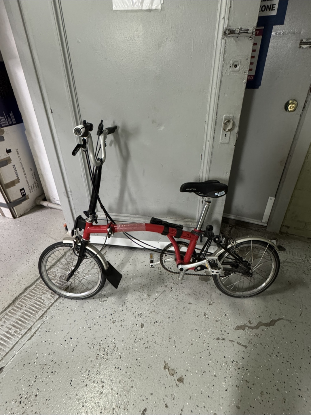 Brompton Folding Bike - Red & Silver - photo 3