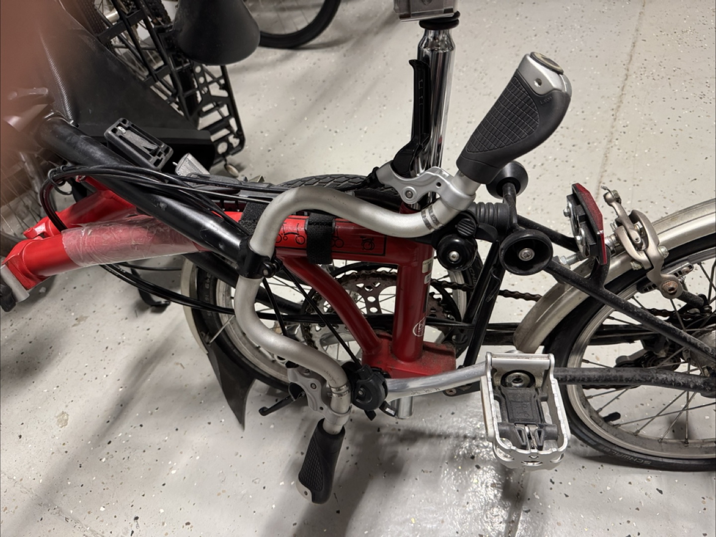 Brompton Folding Bike - Red & Silver - photo 2