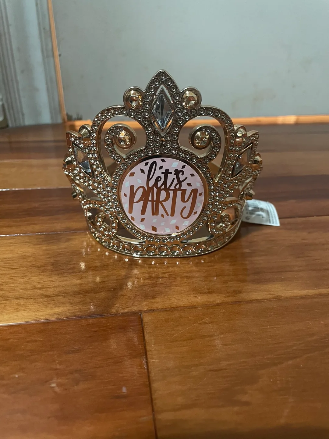 Gold "Let's Party" Tiara thumbnail