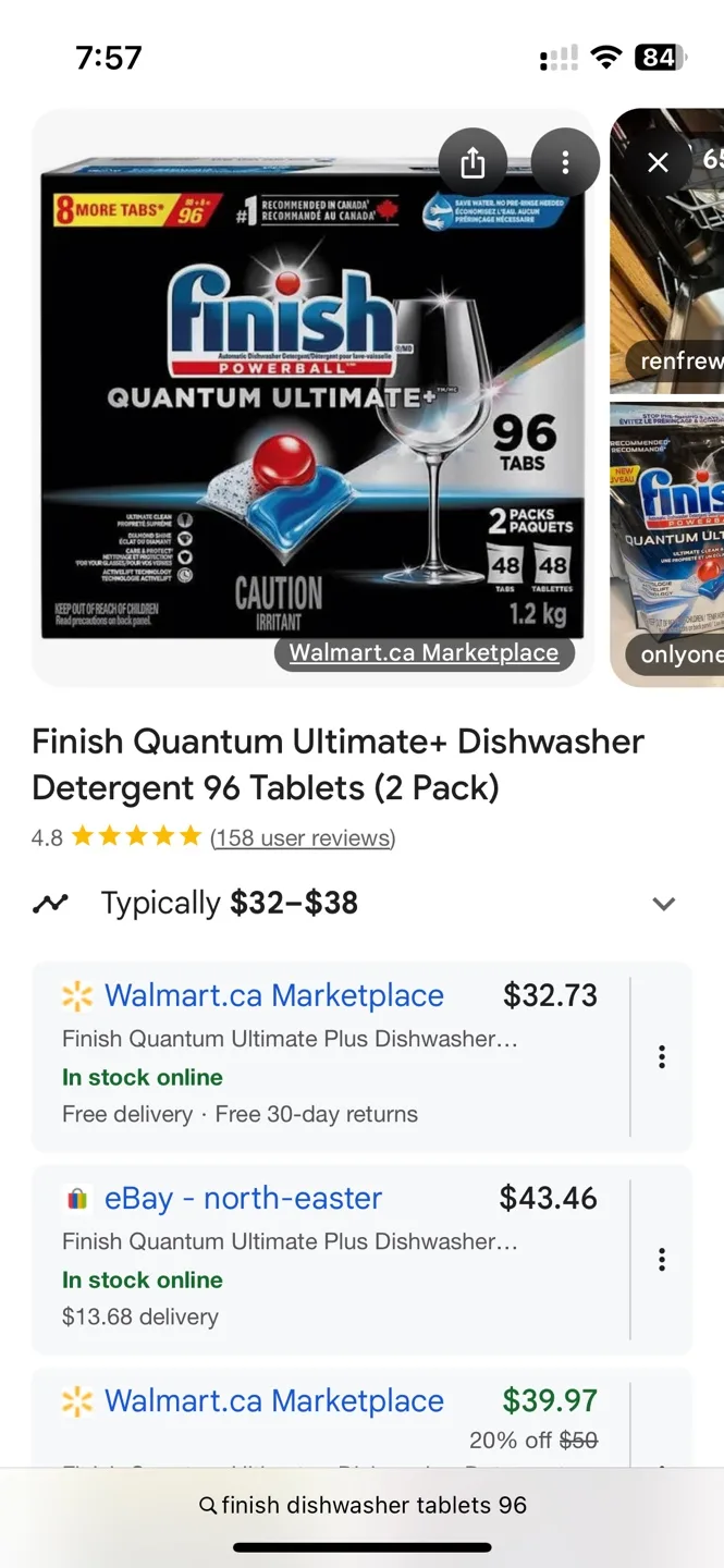 Finish Quantum Ultimate+ Dishwasher Tabs, 96 count image indicator(3)