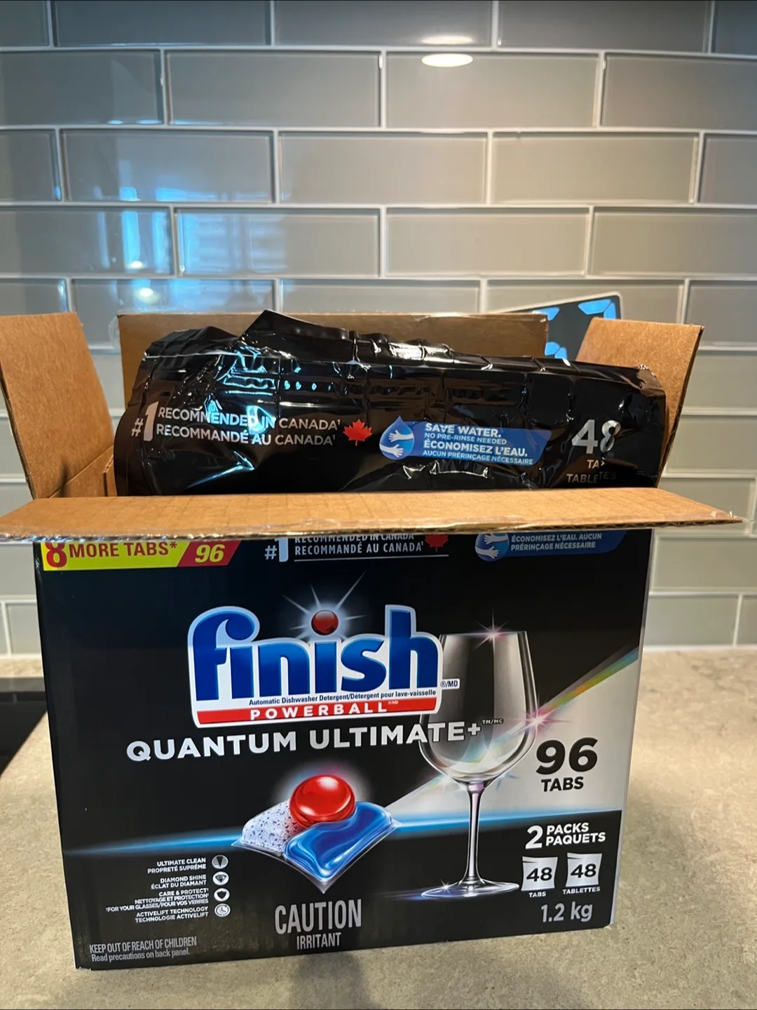 Finish Quantum Ultimate+ Dishwasher Tabs, 96 count image indicator(2)