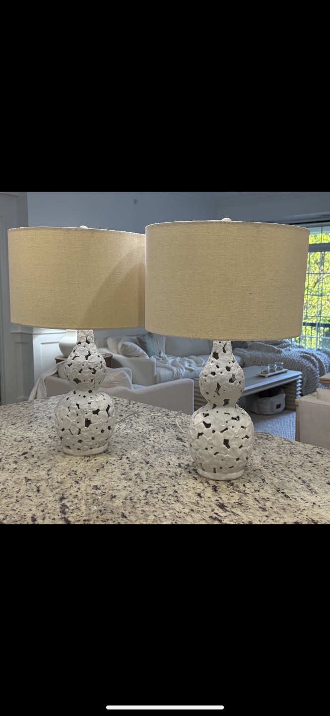 Set of 2 Decorative Table Lamps