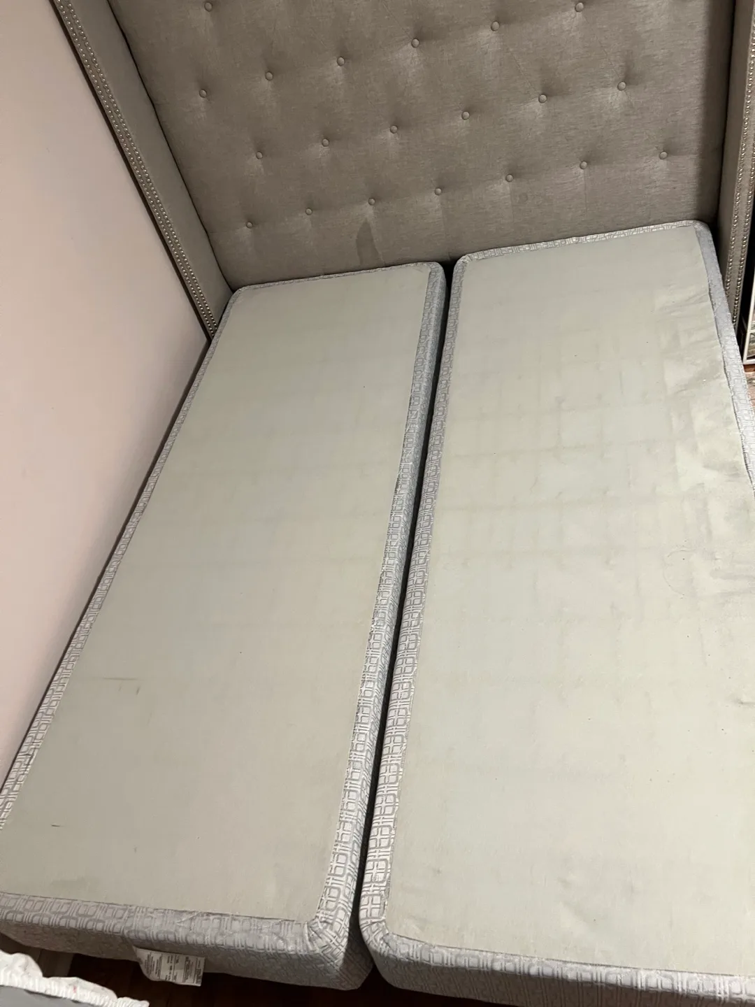 Used queen head board box spring and Frame image indicator(3)