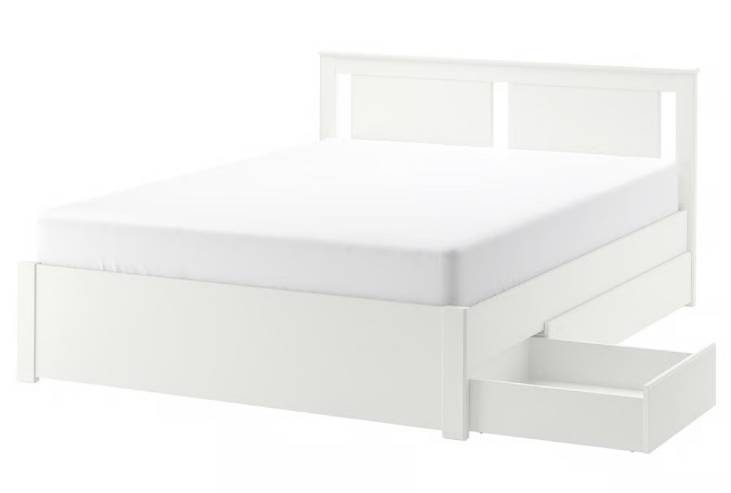 IKEA Brimnes White Bed Frame queen