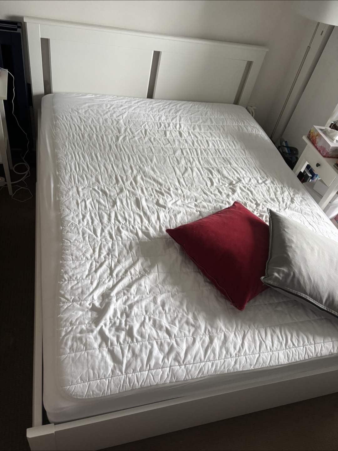 IKEA Brimnes White Bed Frame queen - photo 2