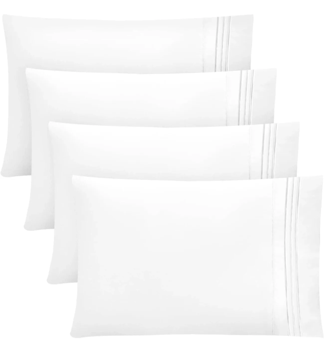 White Microfiber Pillowcases - Set of 4 thumbnail