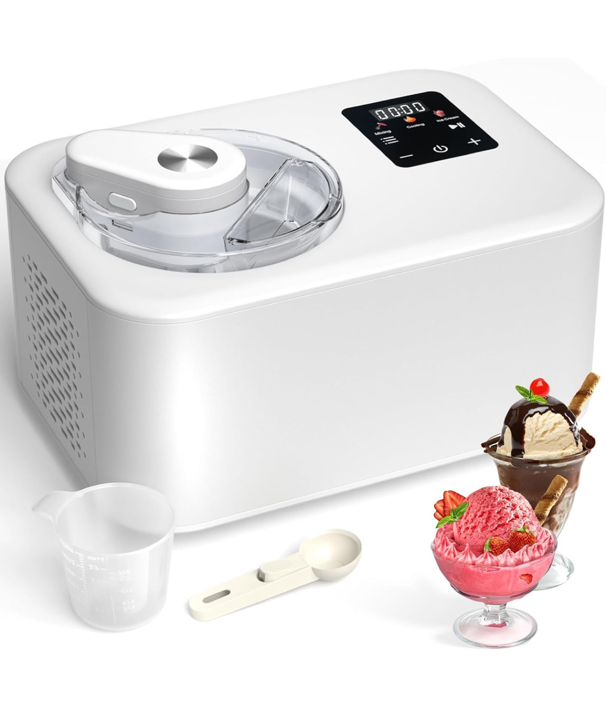Ice Cream Maker Machine - No Prior Freezing