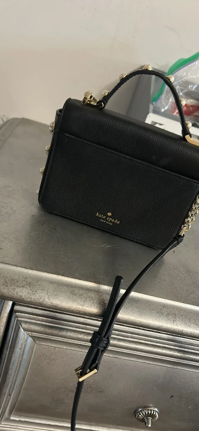Kate Spade Black Leather Shoulder Bag thumbnail