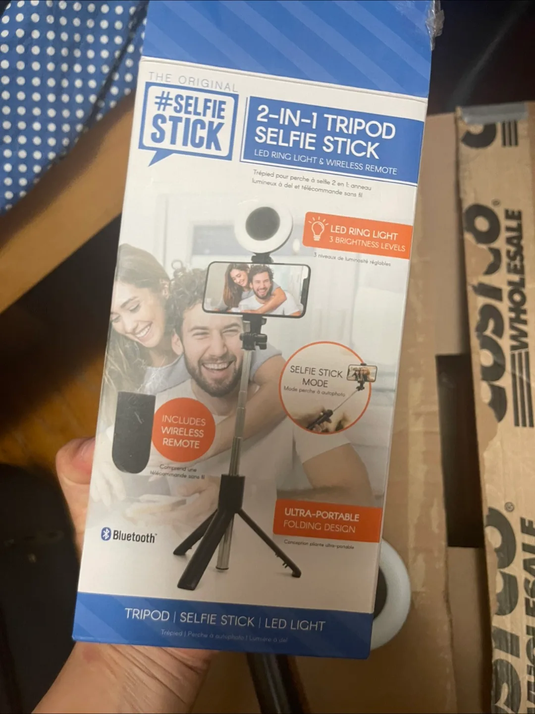 #Selfie Stick 2-in-1 Tripod Selfie Stick - New thumbnail