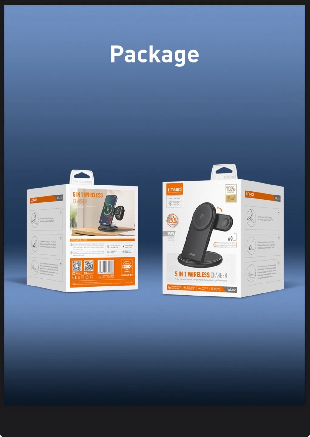 LDNIO WL02 5 in 1 Wireless Charger - New! thumbnail