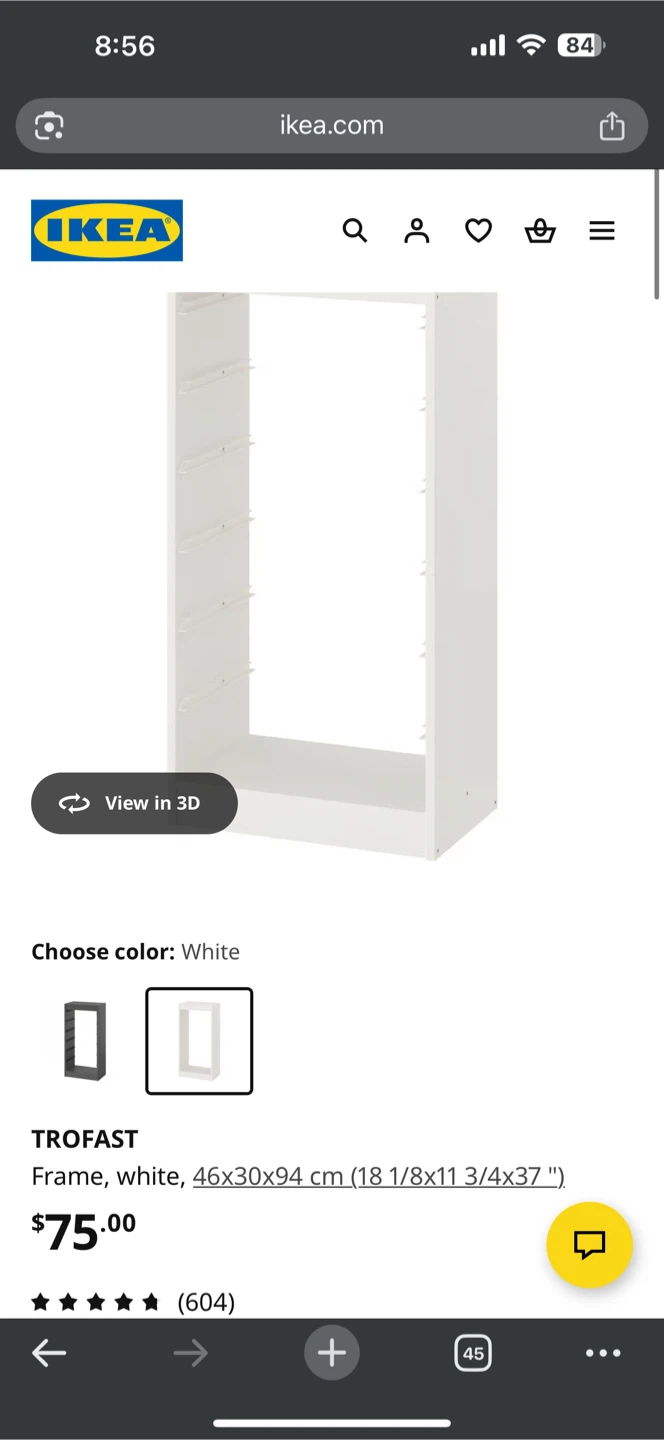 IKEA TROFAST Frame, White - photo 3