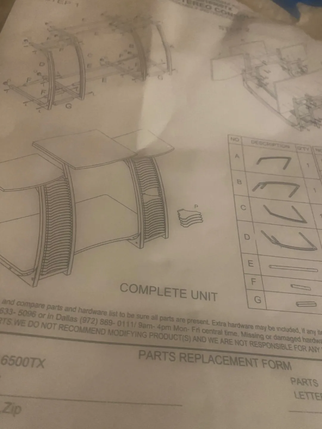 Console Table Style No. MS016500TX image indicator(3)