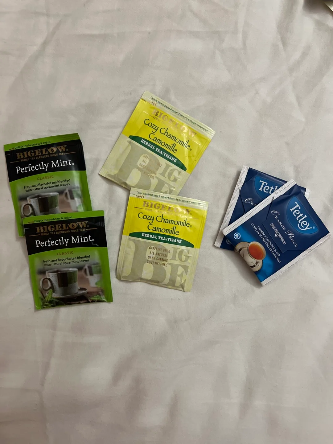 FREE Bigelow & Tetley Tea Bags - Mint & Chamomile thumbnail