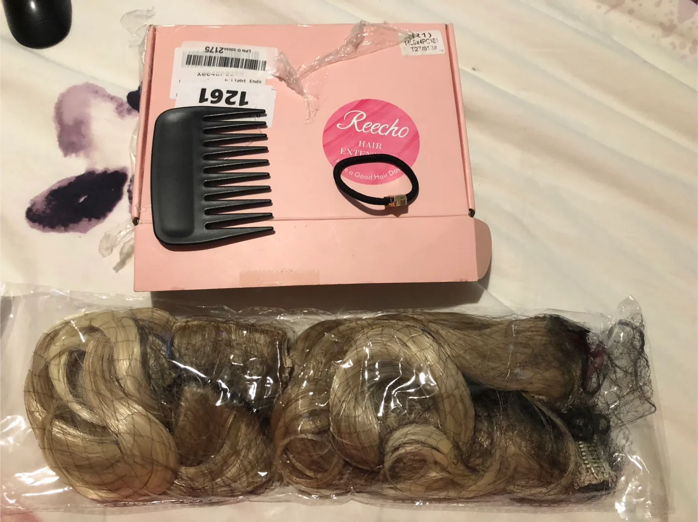Reecho clip in Hair Extensions, Blonde & Brown, New thumbnail