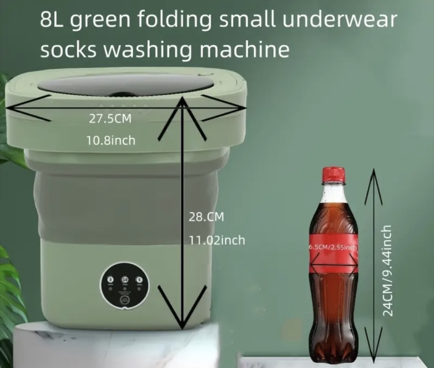 Green Mini Washing Machine - photo 3