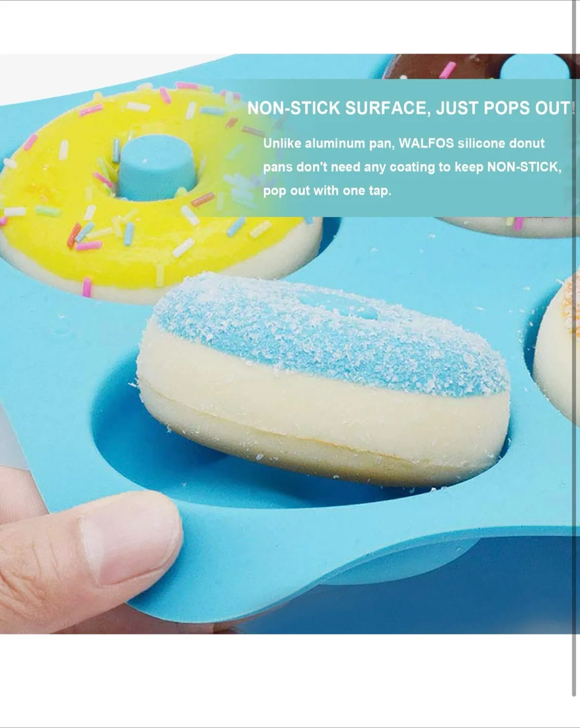 Walfos Silicone Donut Pan - set of 3 , brand new image indicator(3)