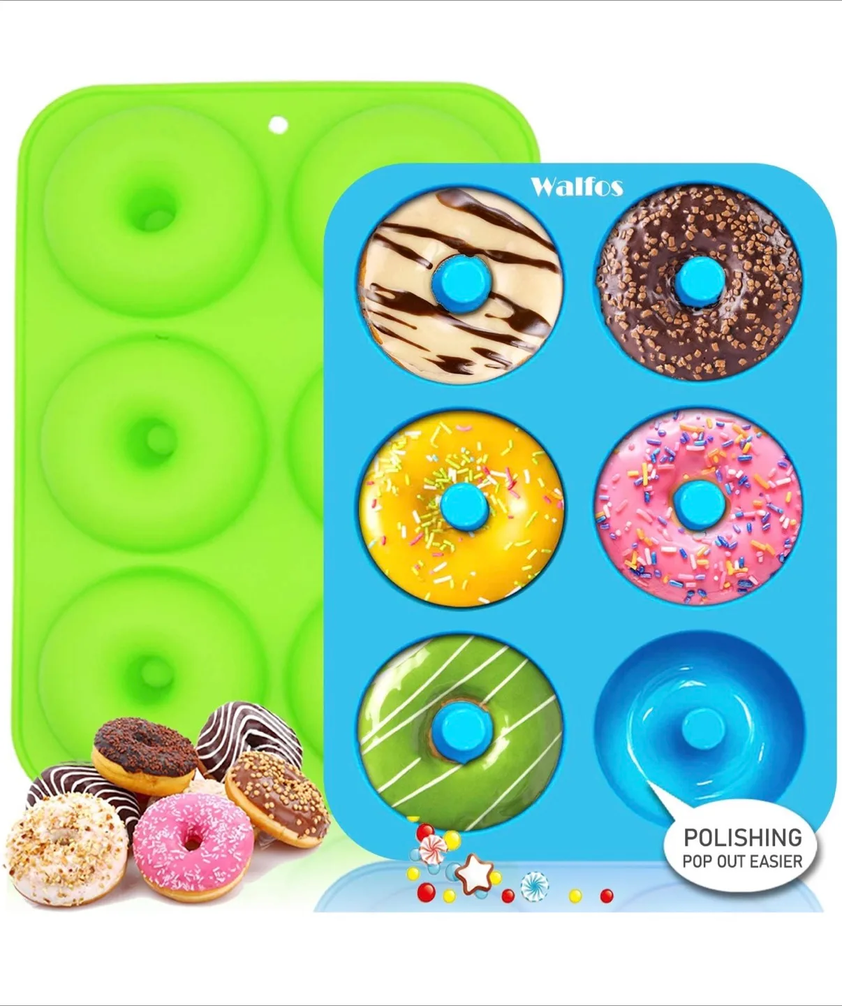 Walfos Silicone Donut Pan - set of 3 , brand new thumbnail