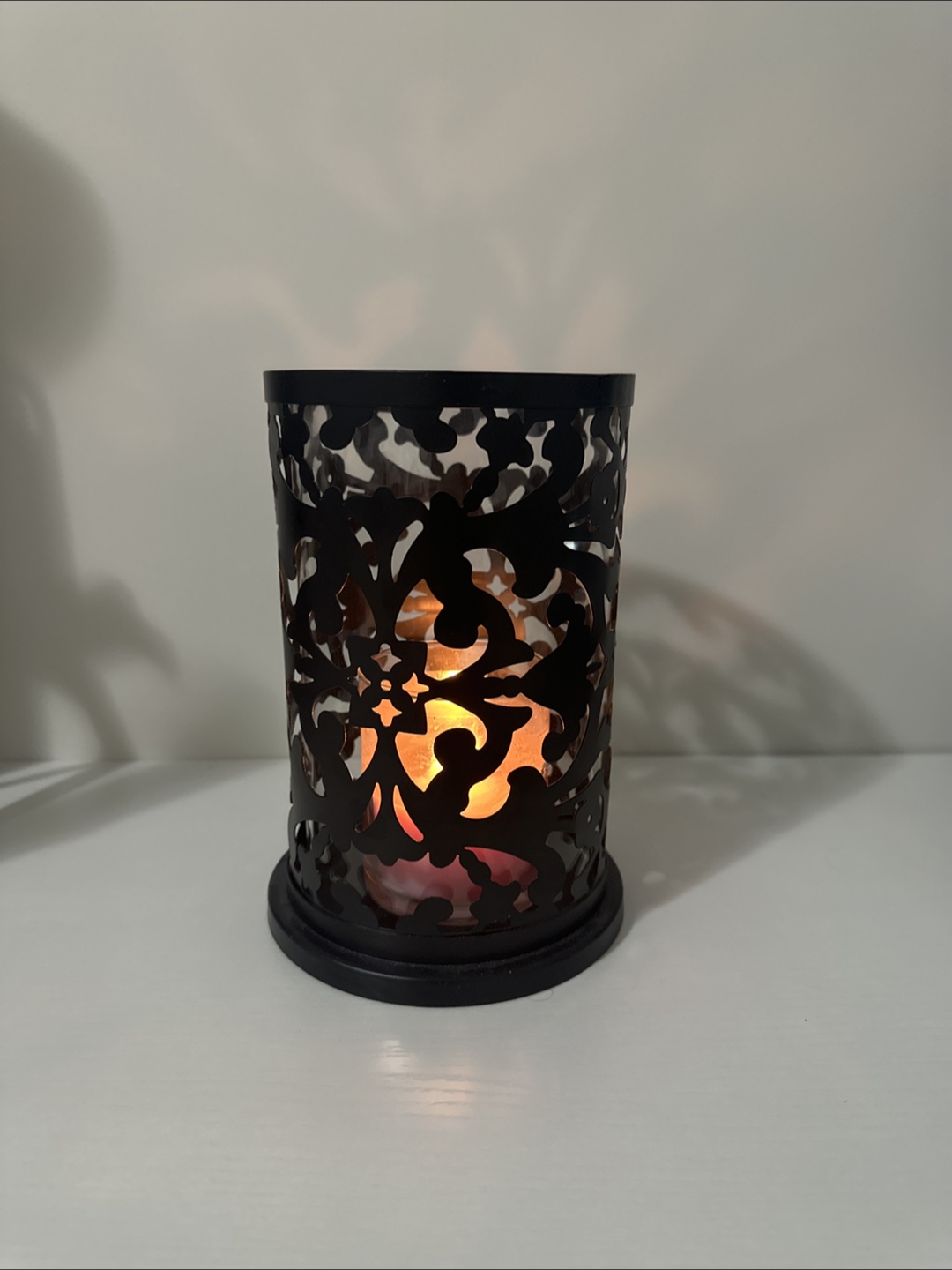 Metal and glass Candle Holder - photo 2