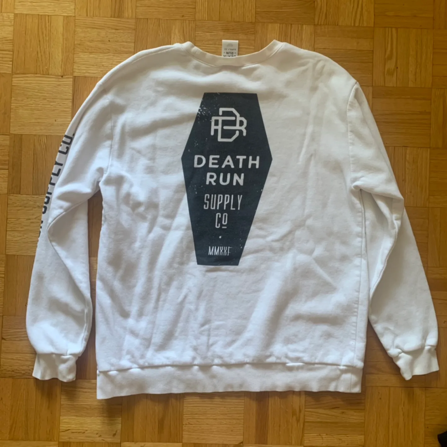 Death Run Supply Co. White Sweatshirt thumbnail