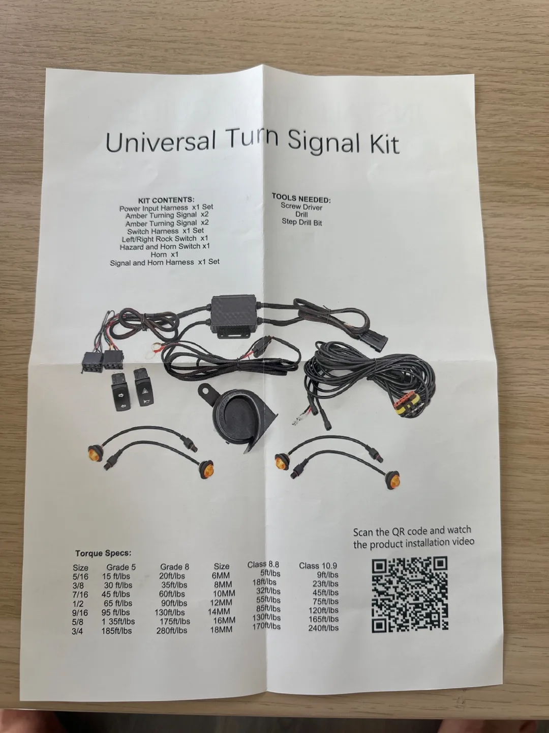 Kemi Moto Universal Turn Signal Kit - New in Box image indicator(2)