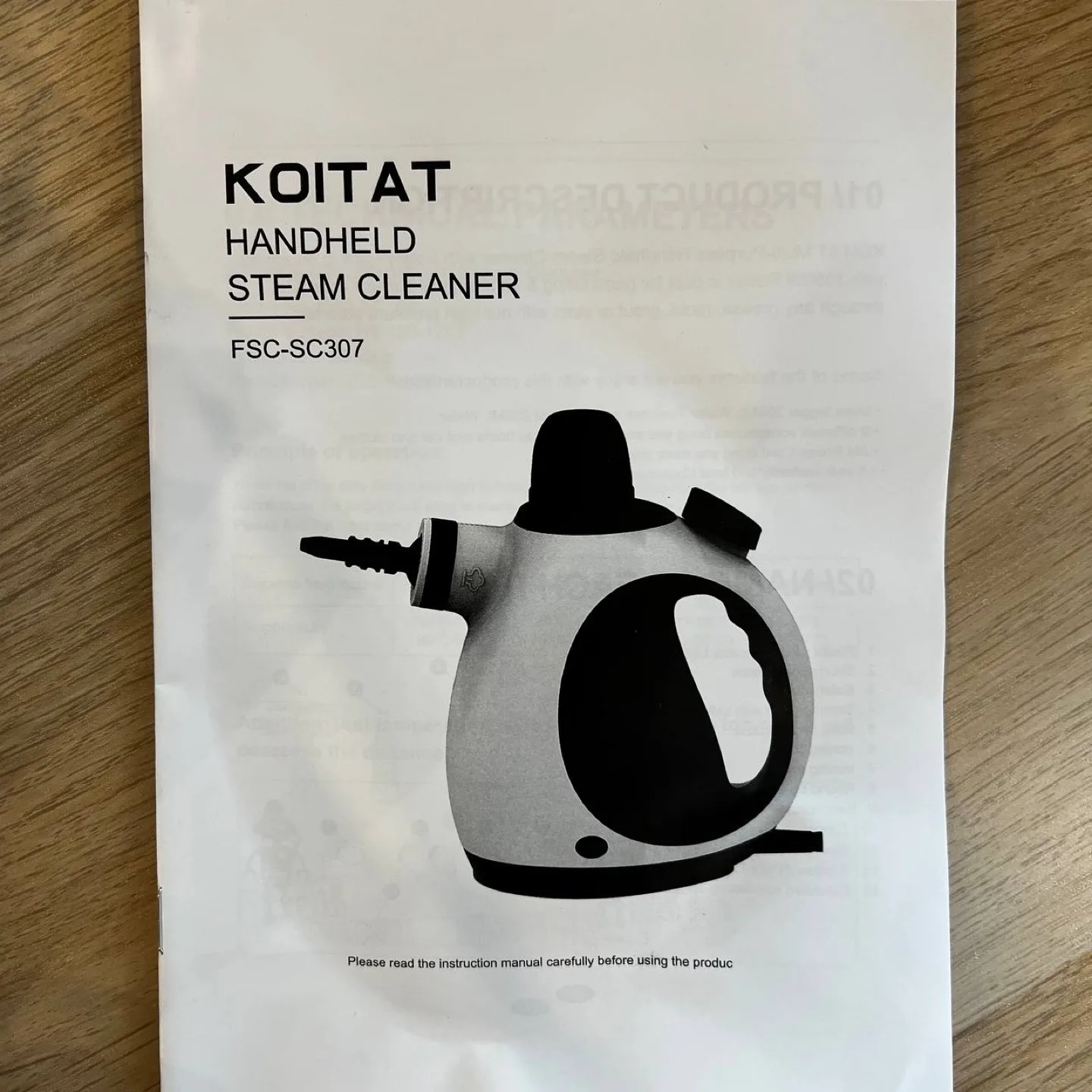 KOITAT Handheld Steam Cleaner FSC-SC307 - Like New! image indicator(3)