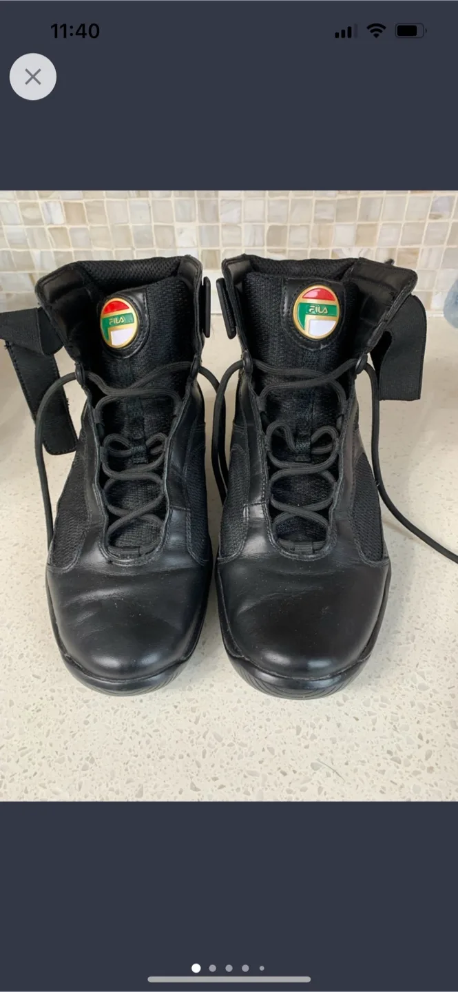 Fila Black High Top Sneakers thumbnail