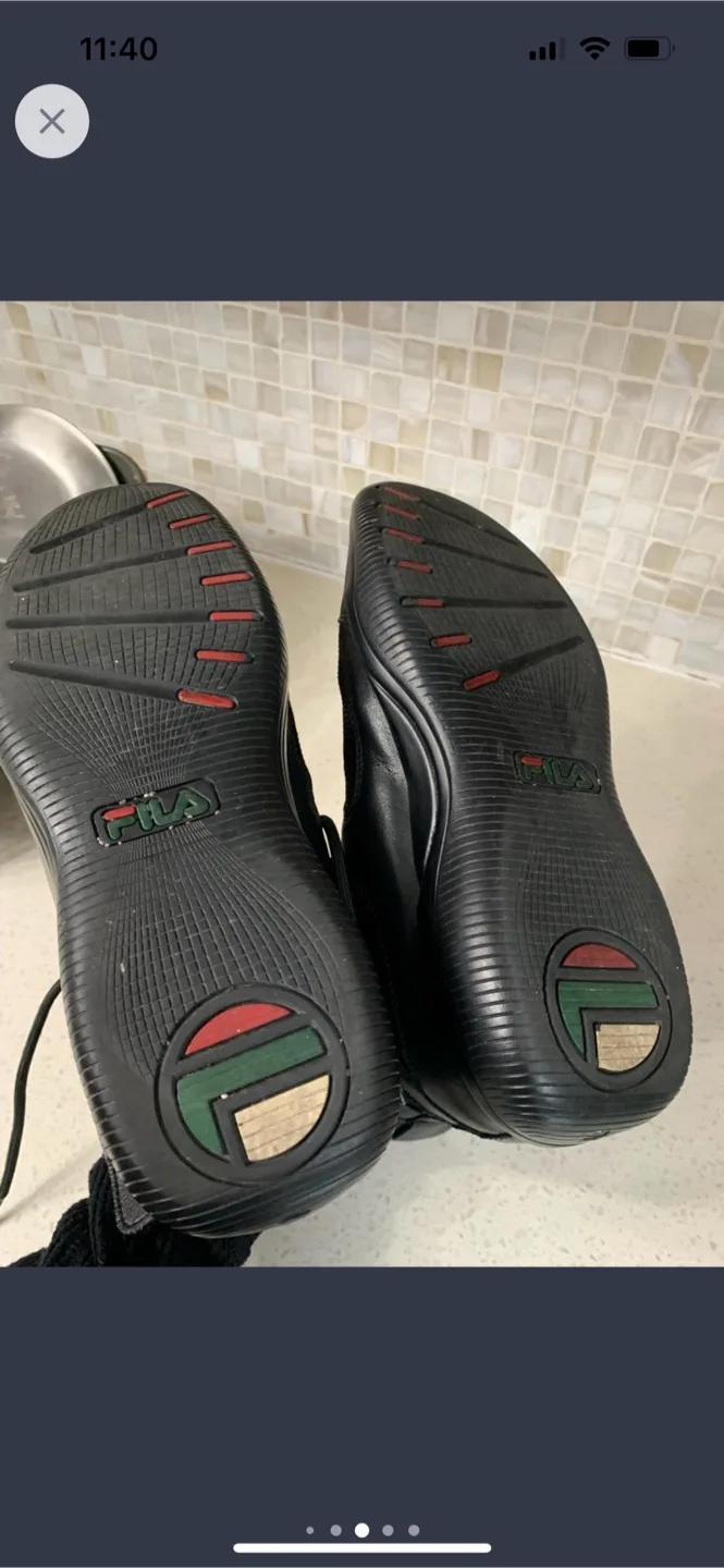 Fila Black High Top Sneakers image indicator(4)