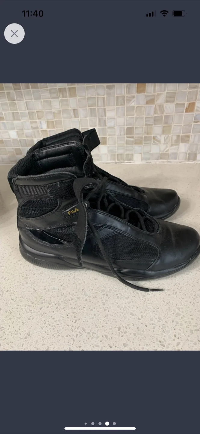 Fila Black High Top Sneakers image indicator(5)