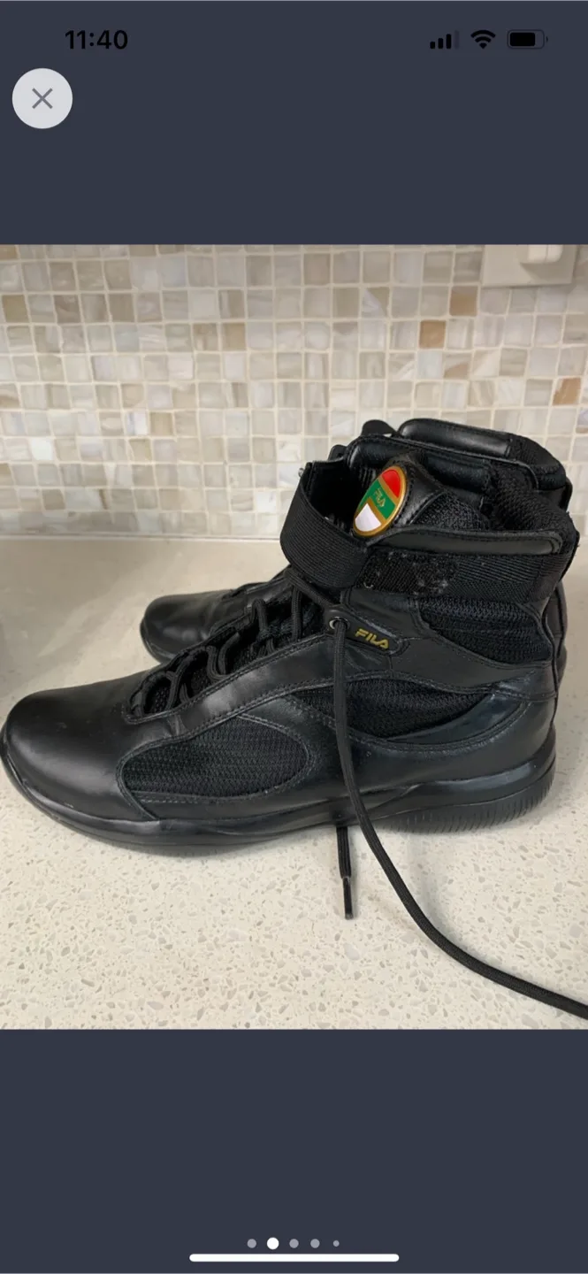 Fila Black High Top Sneakers image indicator(2)