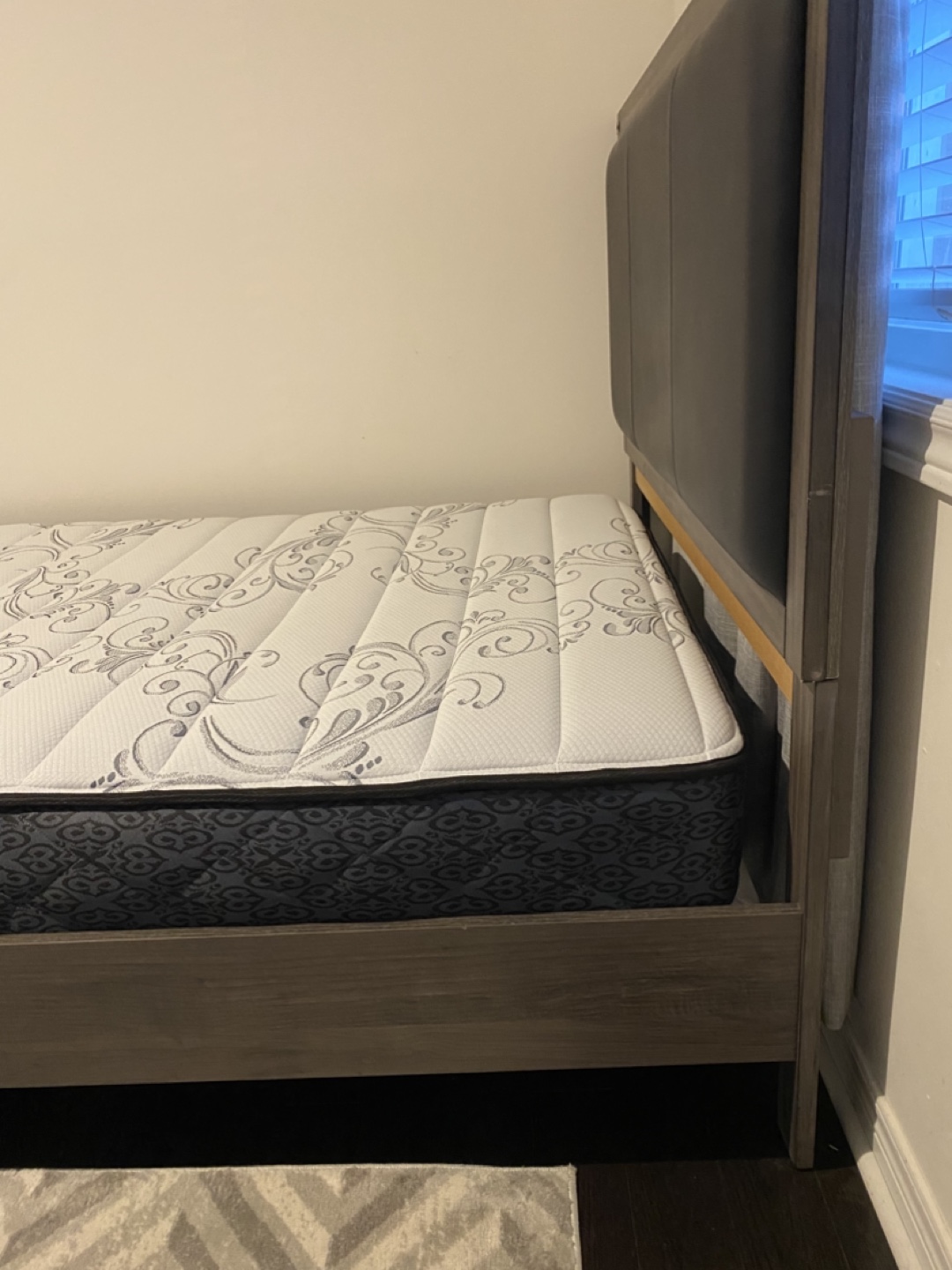Double/Full Bed Frame with Mattress - photo 3