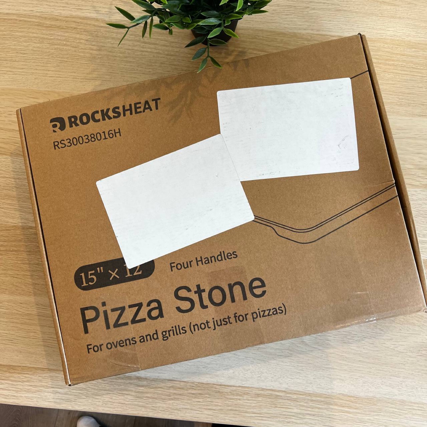 New RockSheat 15"x12" Pizza Stone