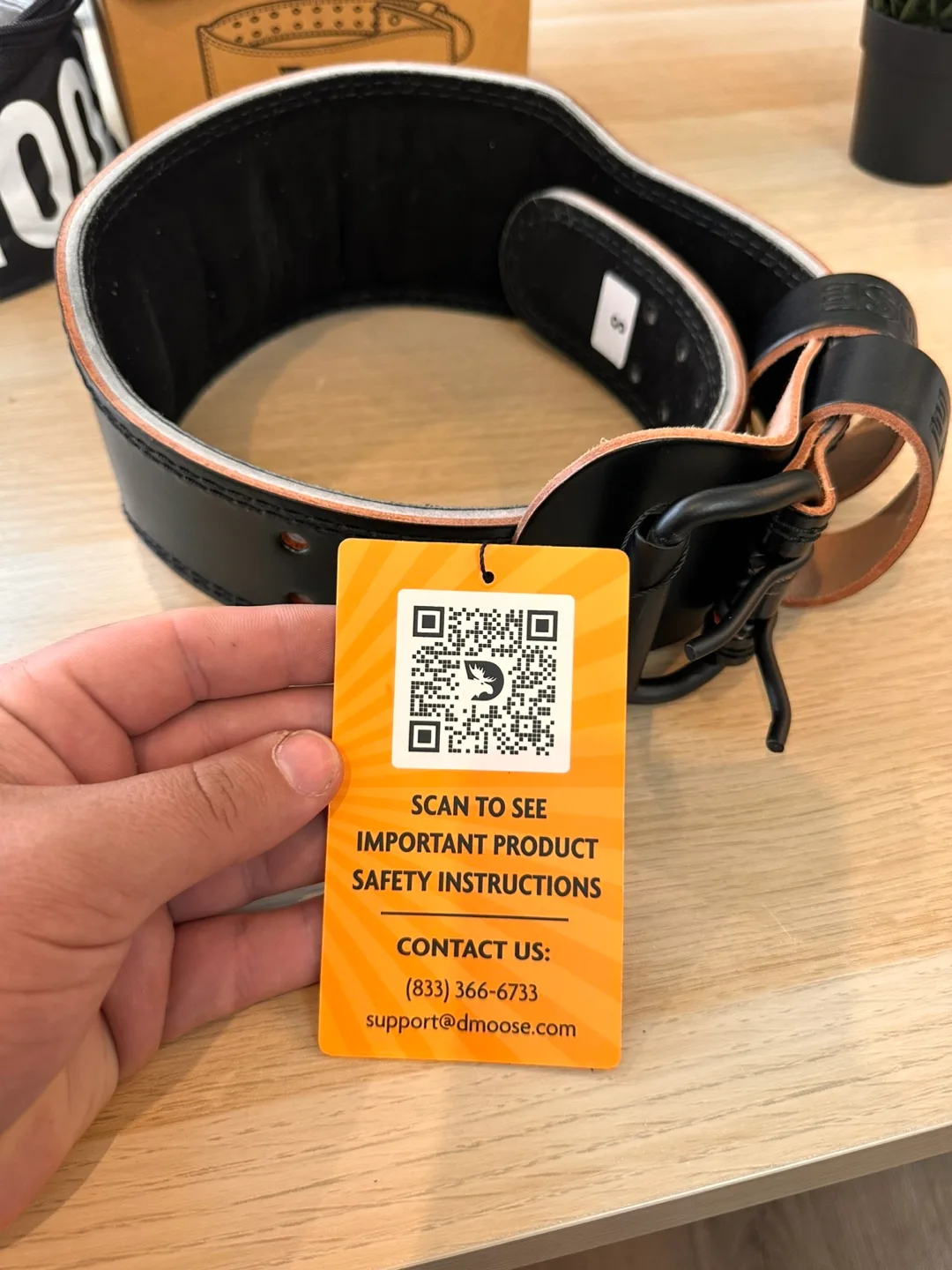 DMoose Weightlifting Belt - New in Box image indicator(2)