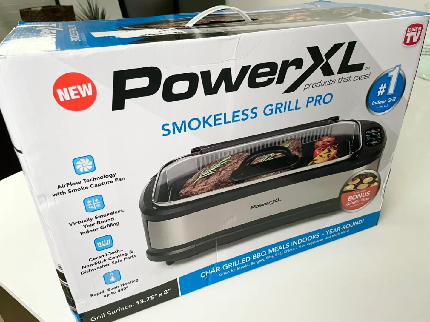 PowerXL Indoor Smokeless Grill Pro (PG-1500FDR) thumbnail