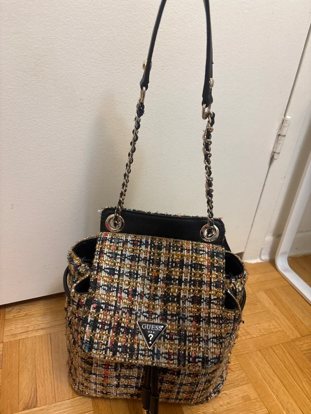 Guess Tweed Mini Backpack image indicator(4)