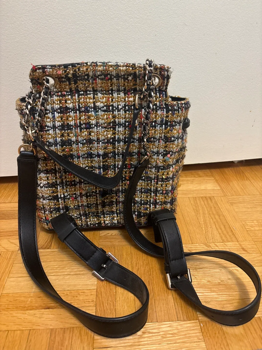 Guess Tweed Mini Backpack image indicator(3)