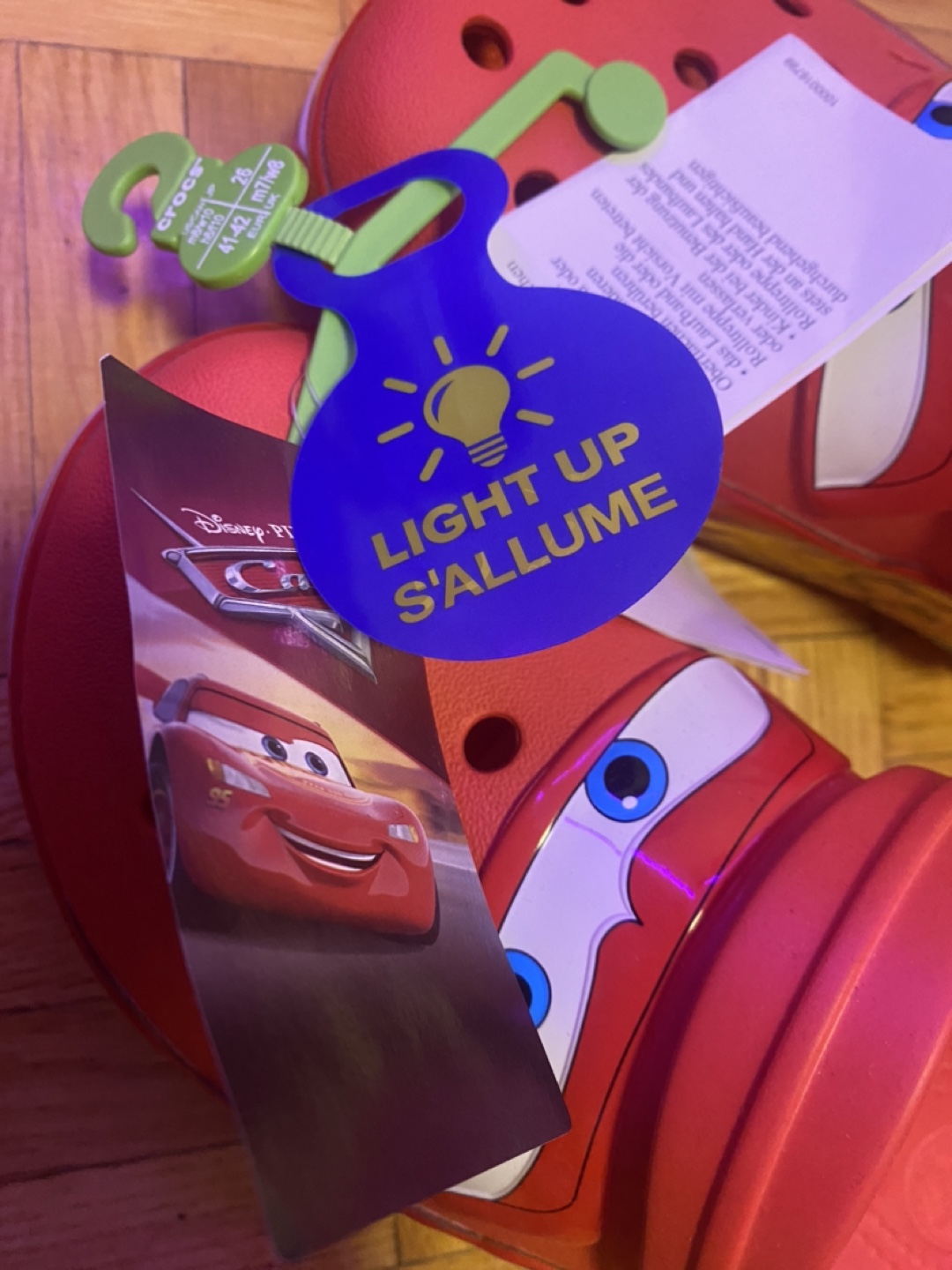 New Crocs Disney Pixar Cars Clog Size 8 - photo 5