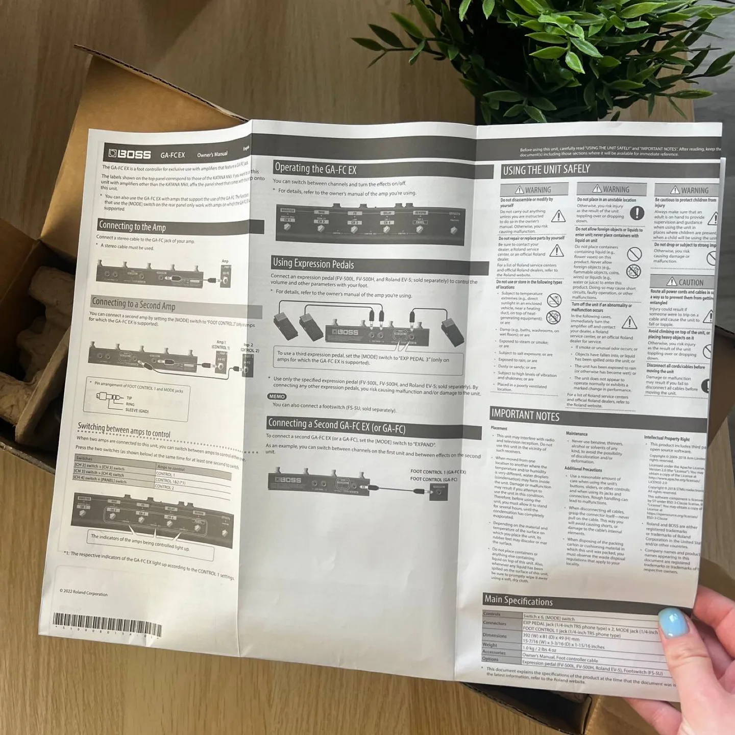 Boss GA-FC EX Foot Controller - Like New! image indicator(2)