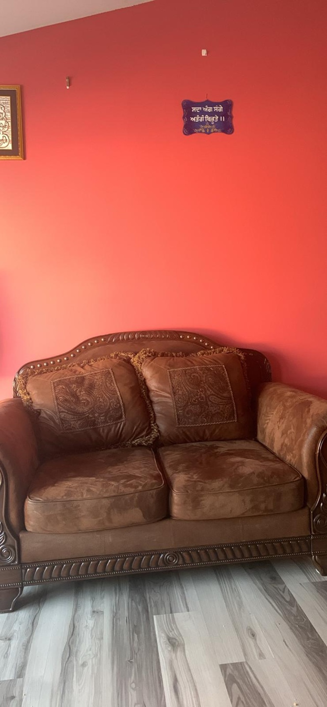 Brown Loveseat Sofa