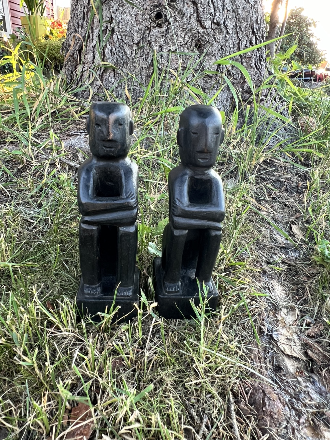 Pair of Wooden Statues