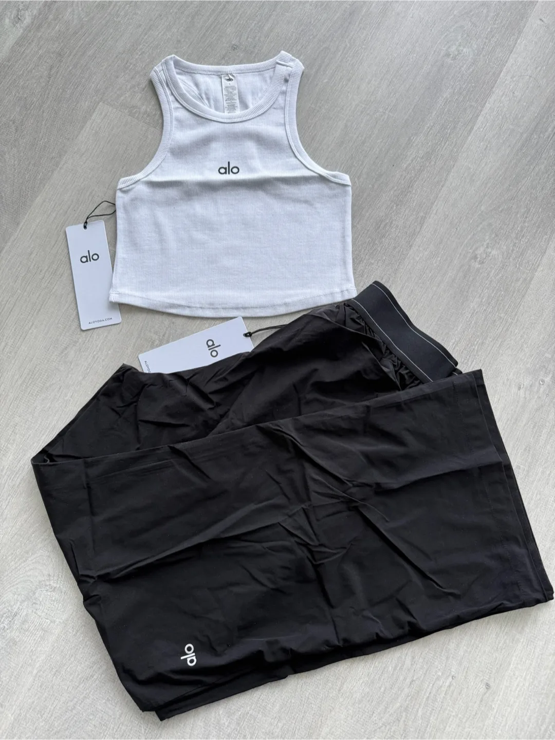 ALO Yoga Aspire Tank & Suit Up Trouser Set thumbnail