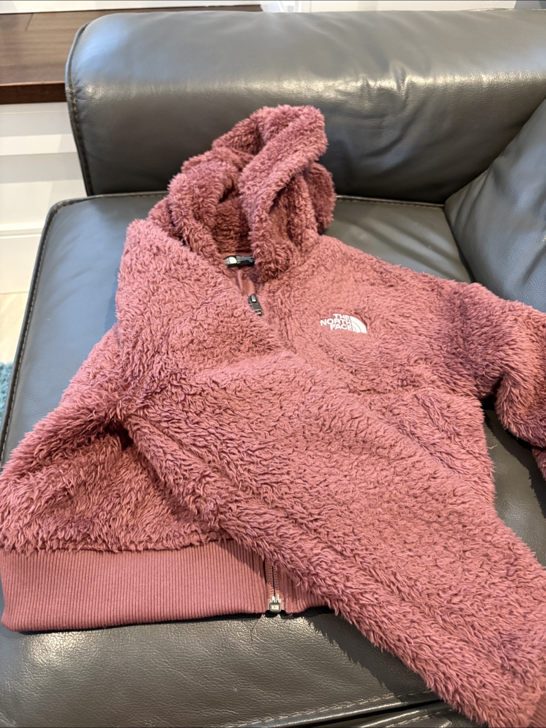 The North Face Fleece Jacket with Hood - Size S