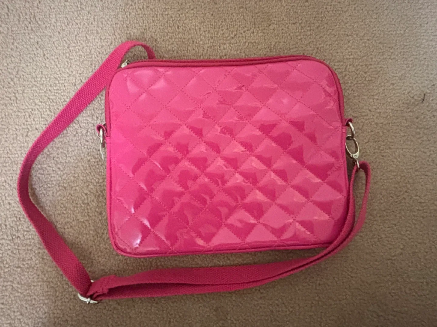 Glossy Pink Crossbody Bag image indicator(3)