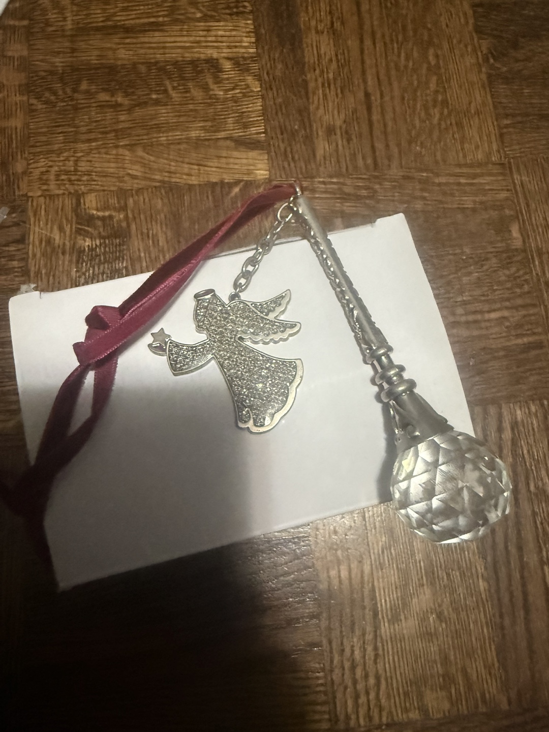 Angel Ornament with Crystal Ball