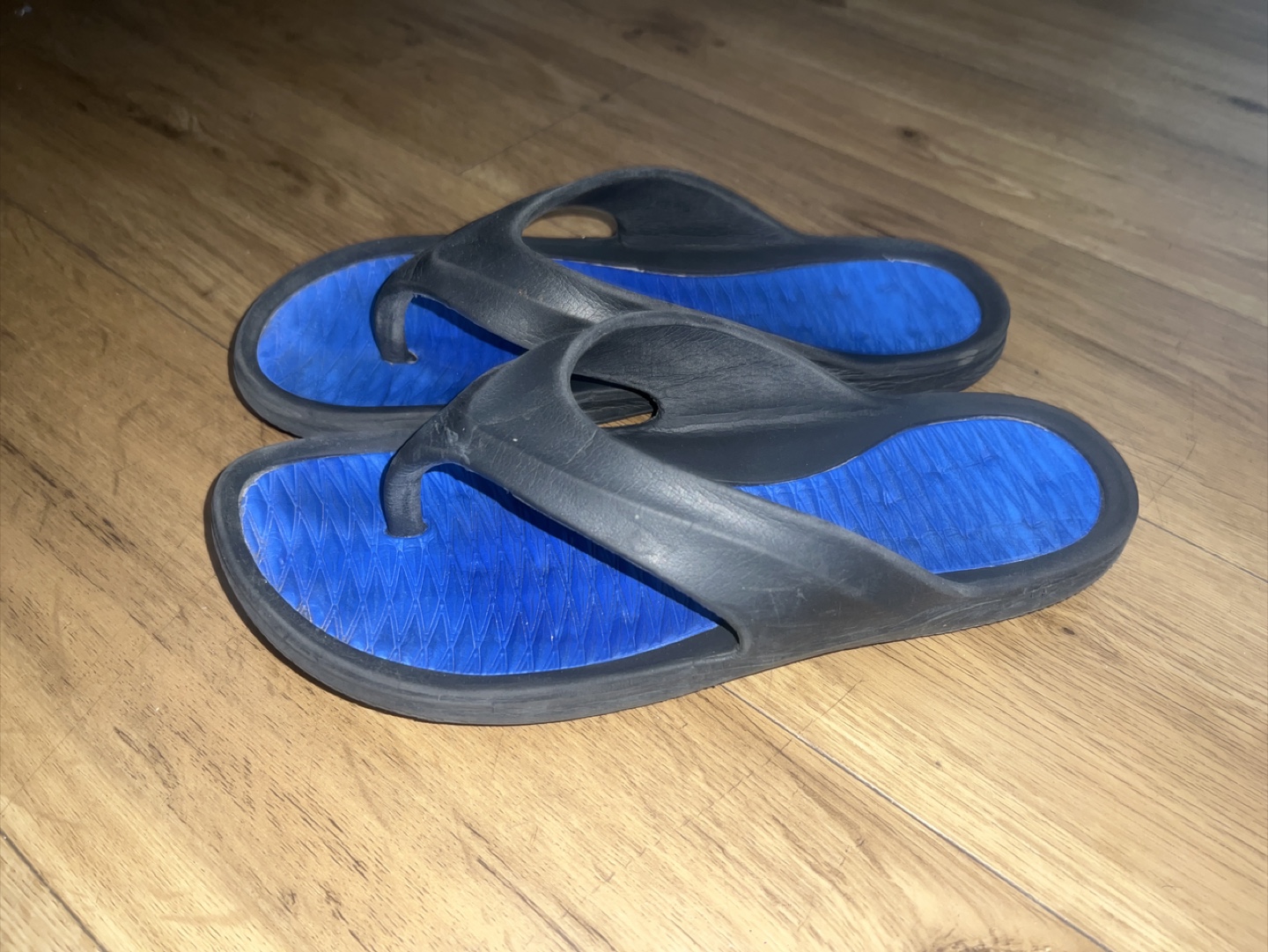 Blue & Black Flip Flops - photo 2