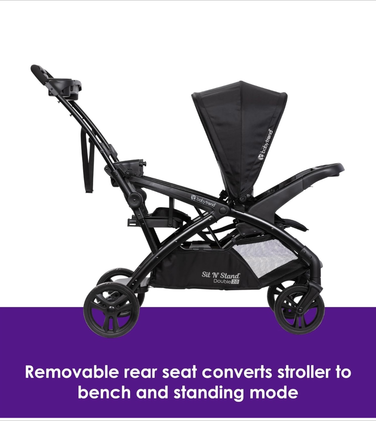 Double stroller with rain cover - photo 3